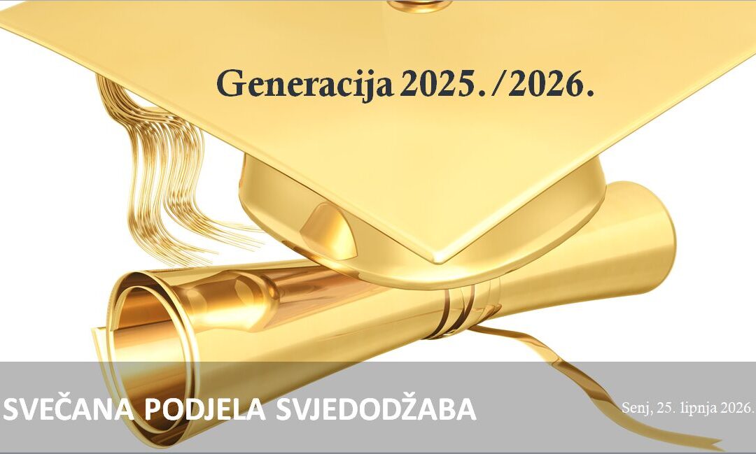 Oproštaj od generacije maturanata 2025./2026.