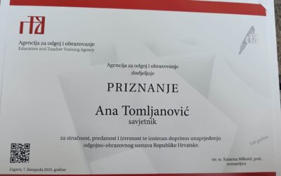 Naša vjeroučiteljica Ana Tomljanović promovirana u zvanje nastavnice savjetnice